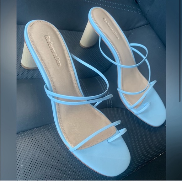 REFORMATION Rachel Heel Open Toe Sandal Size 7.5 *NEW* - Picture 4 of 5